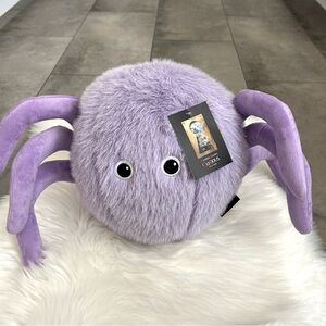 NEW Cynthia Rowley curious purple spider accent pillow decor
